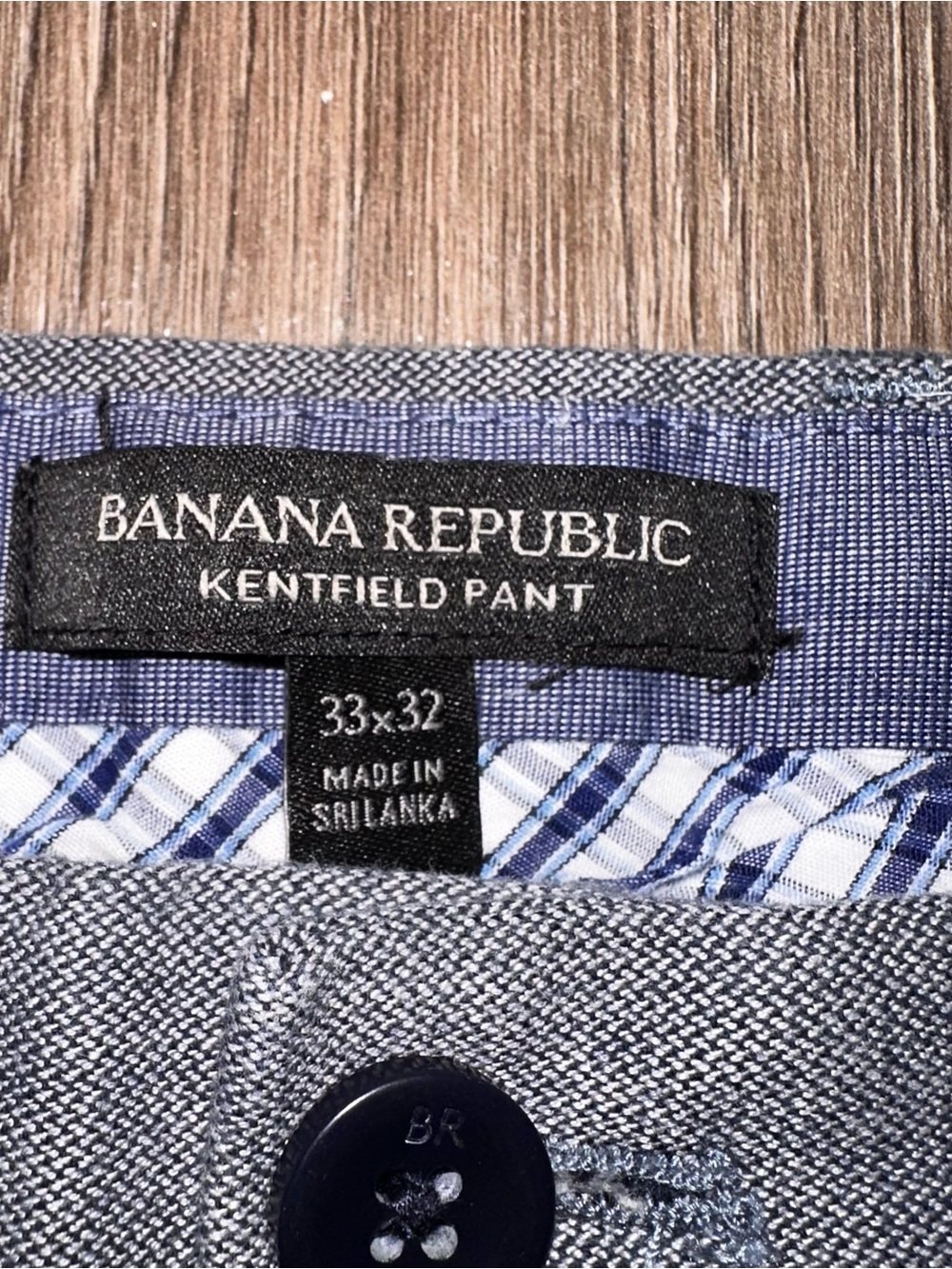 Banana Republic Gray Slim Cotton Chinos Pants Mens Kentfield Chinos - Picture 2 of 8